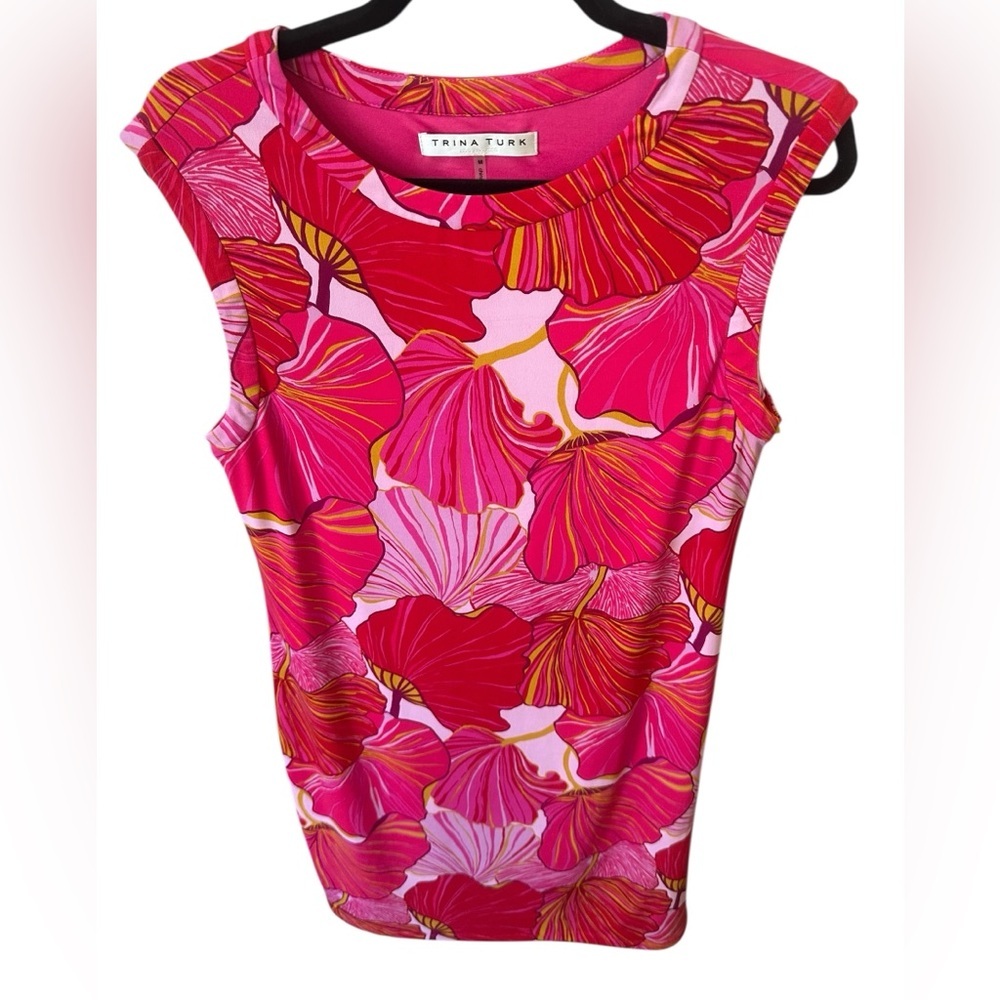 Trina Turk Pink Sleeveless Dress size M - Picture 5 of 8